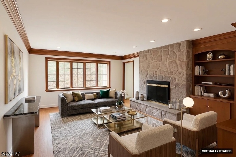 Virtually Staged Family Room