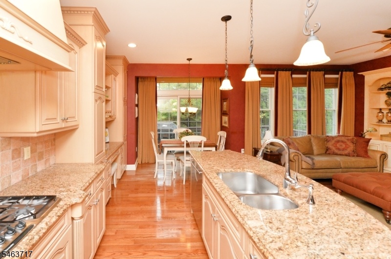 Kitchen With Sliders To Deck