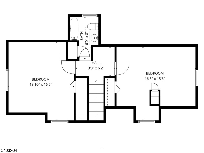 upstairs