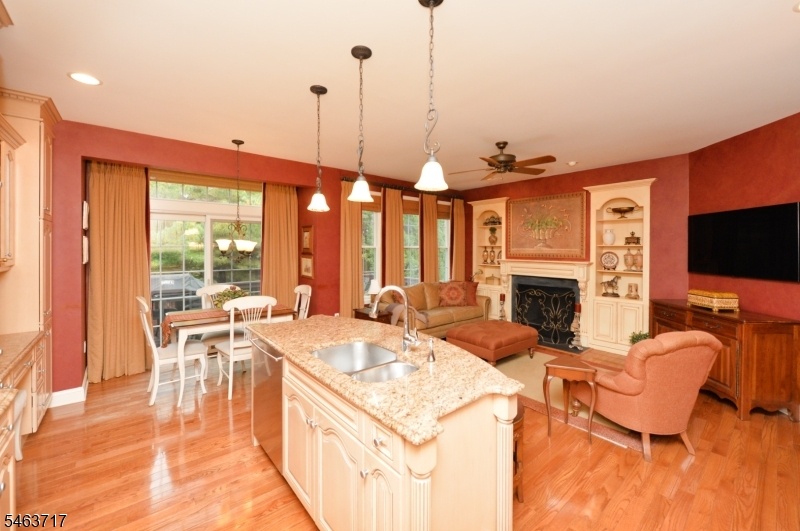 Kitchen Opens To Family Rm