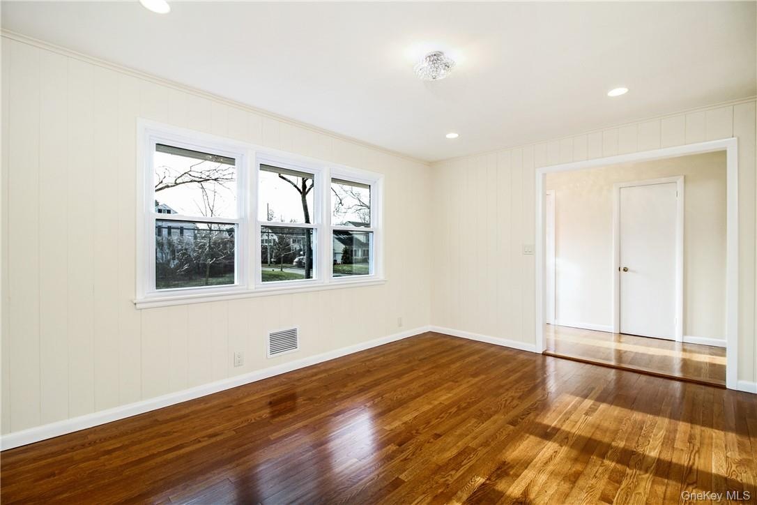 Formal living room facing entrance to front hall. Photos taken when house was empty prior to occupancy.