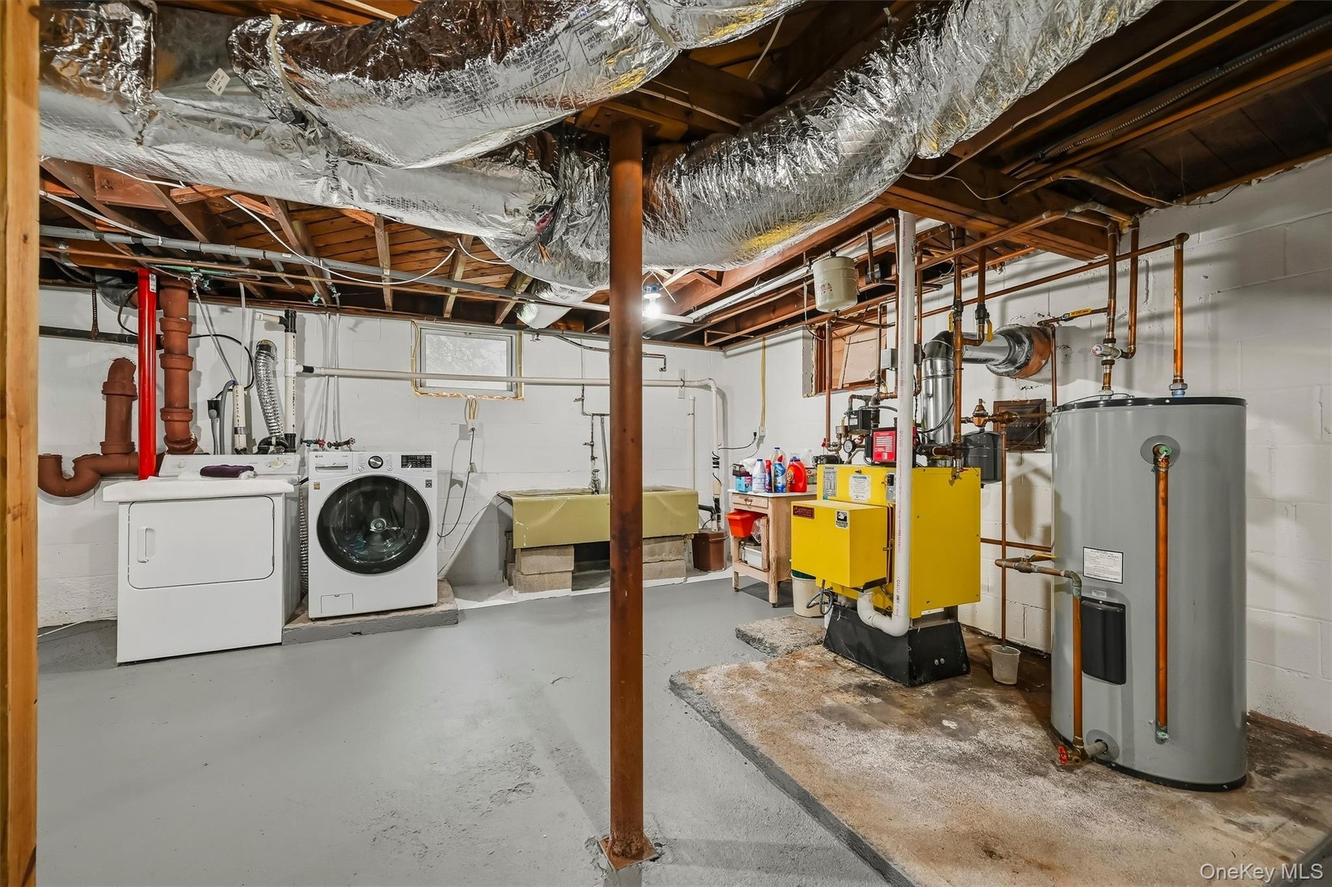 Unfinished basement/Utilities