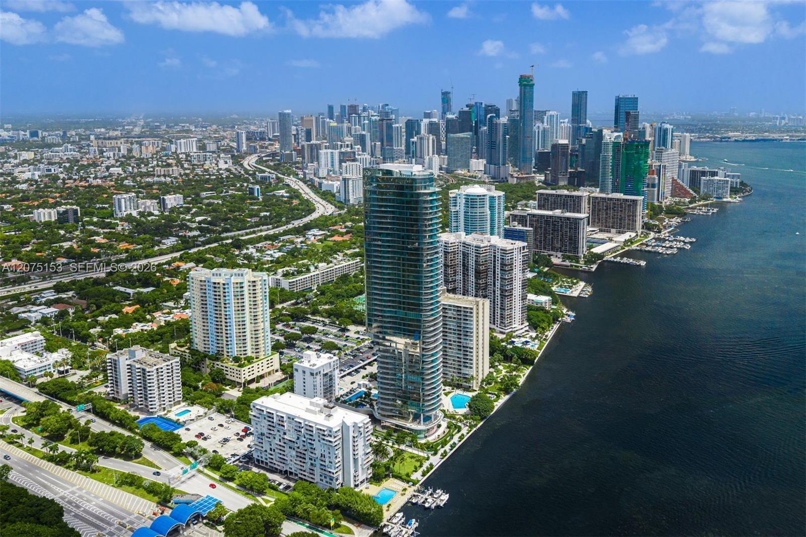 UNA Residences Brickell. One or more photos have been virtually staged.