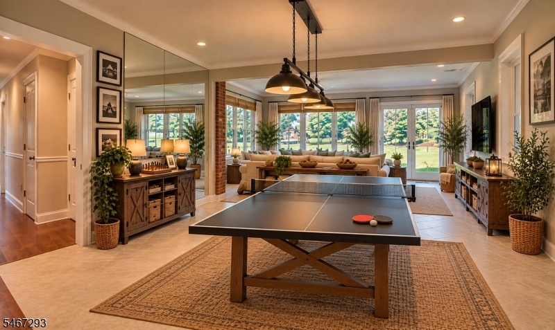 Altered to add ping pong table