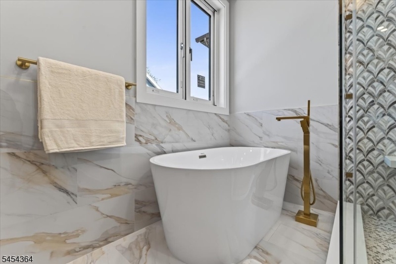 freestanding soaking tub.