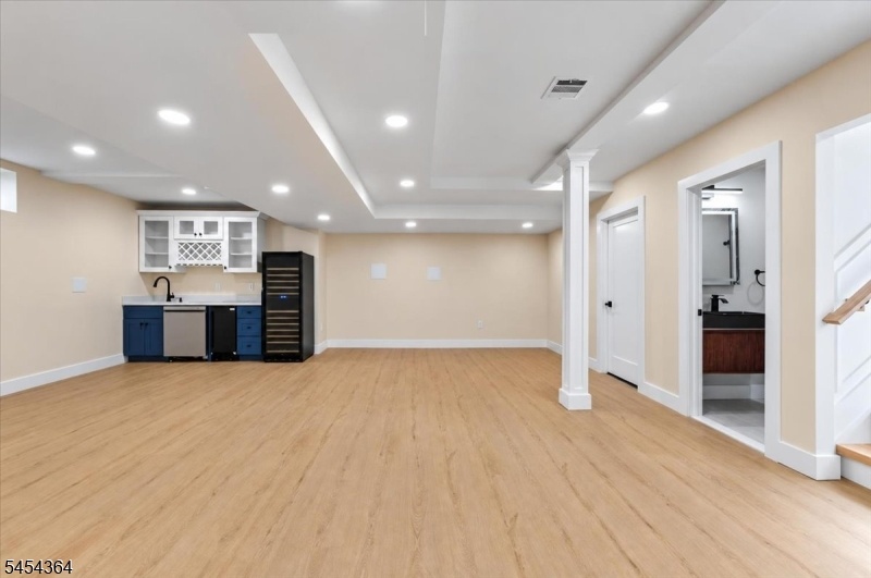 basement with kitchenette
