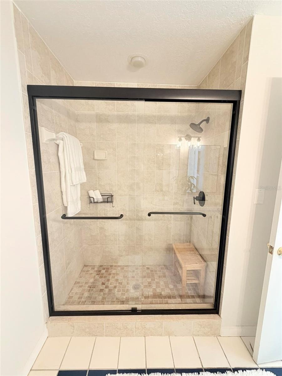 Walk in Shower in Primary Bath