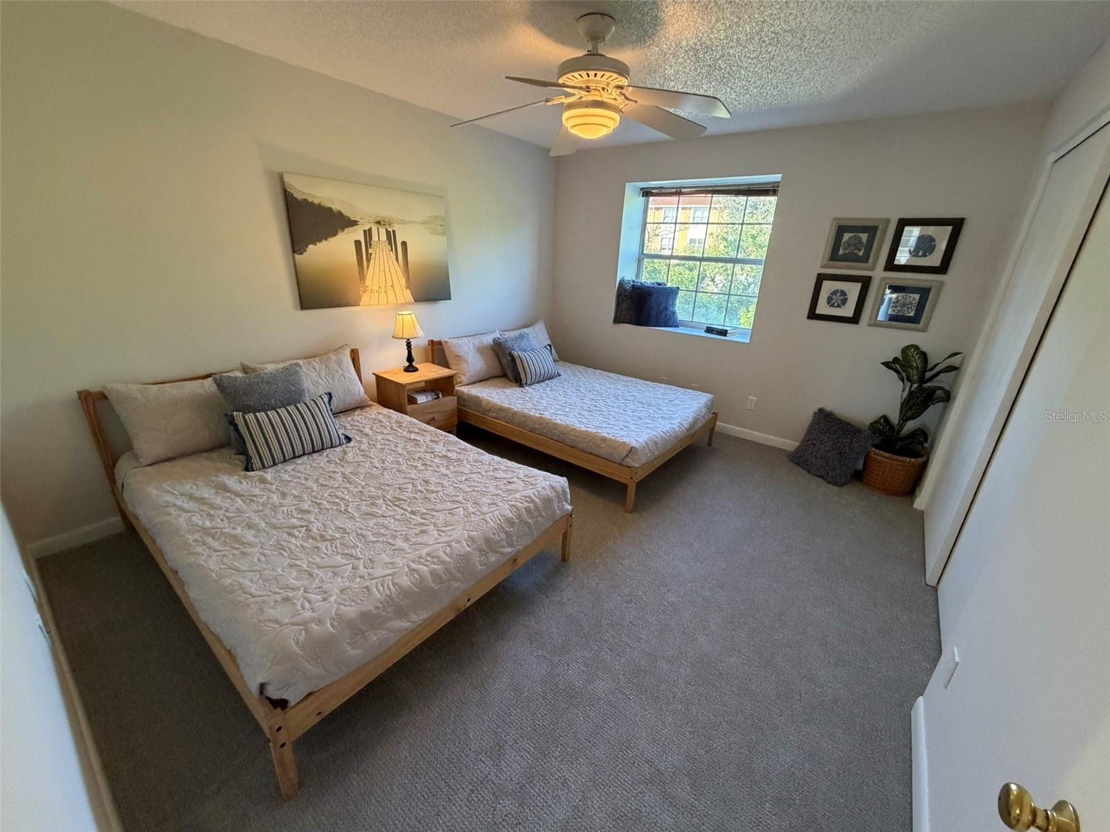 Third Bedroom on Main Living Level currently set up with two Queen beds.
