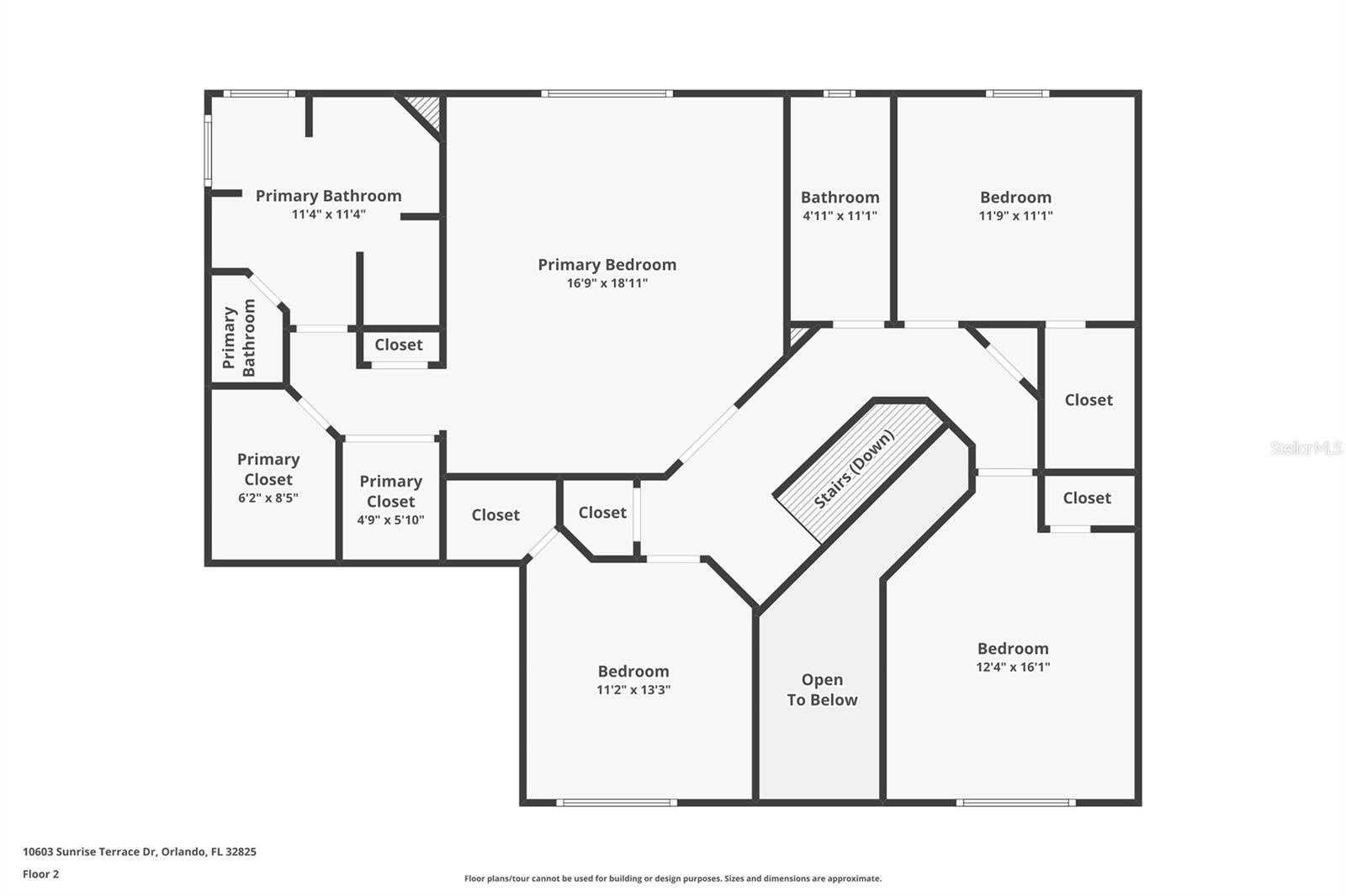 Upstairs Floorplan