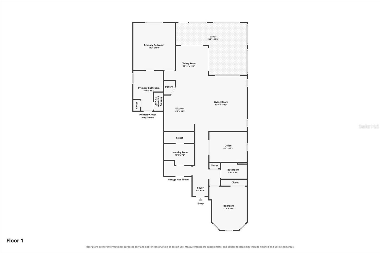 Floor Plan of this pristine, move in ready home!
