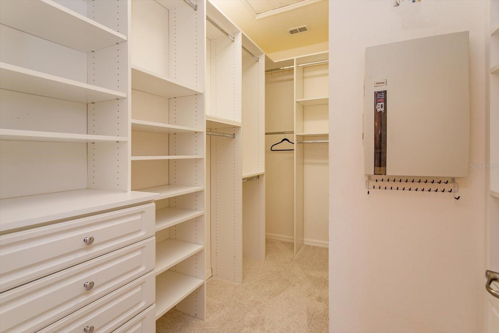 Fully Organized Large Walk In Closet