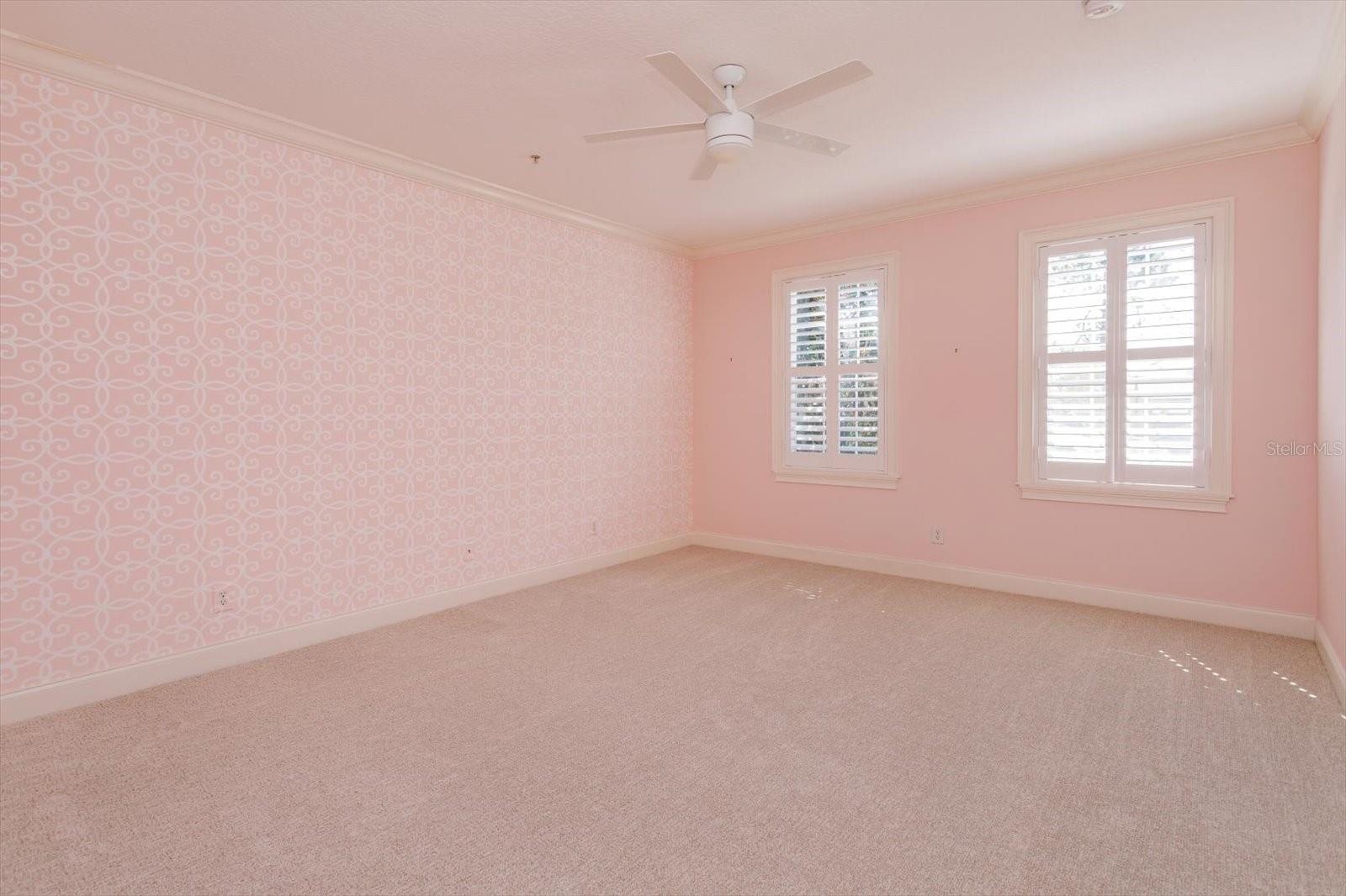 Primary Bedroom with Brand New Sculpted Carpet