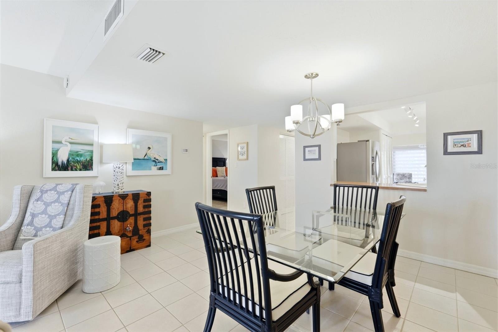 Pass through kitchen with water views