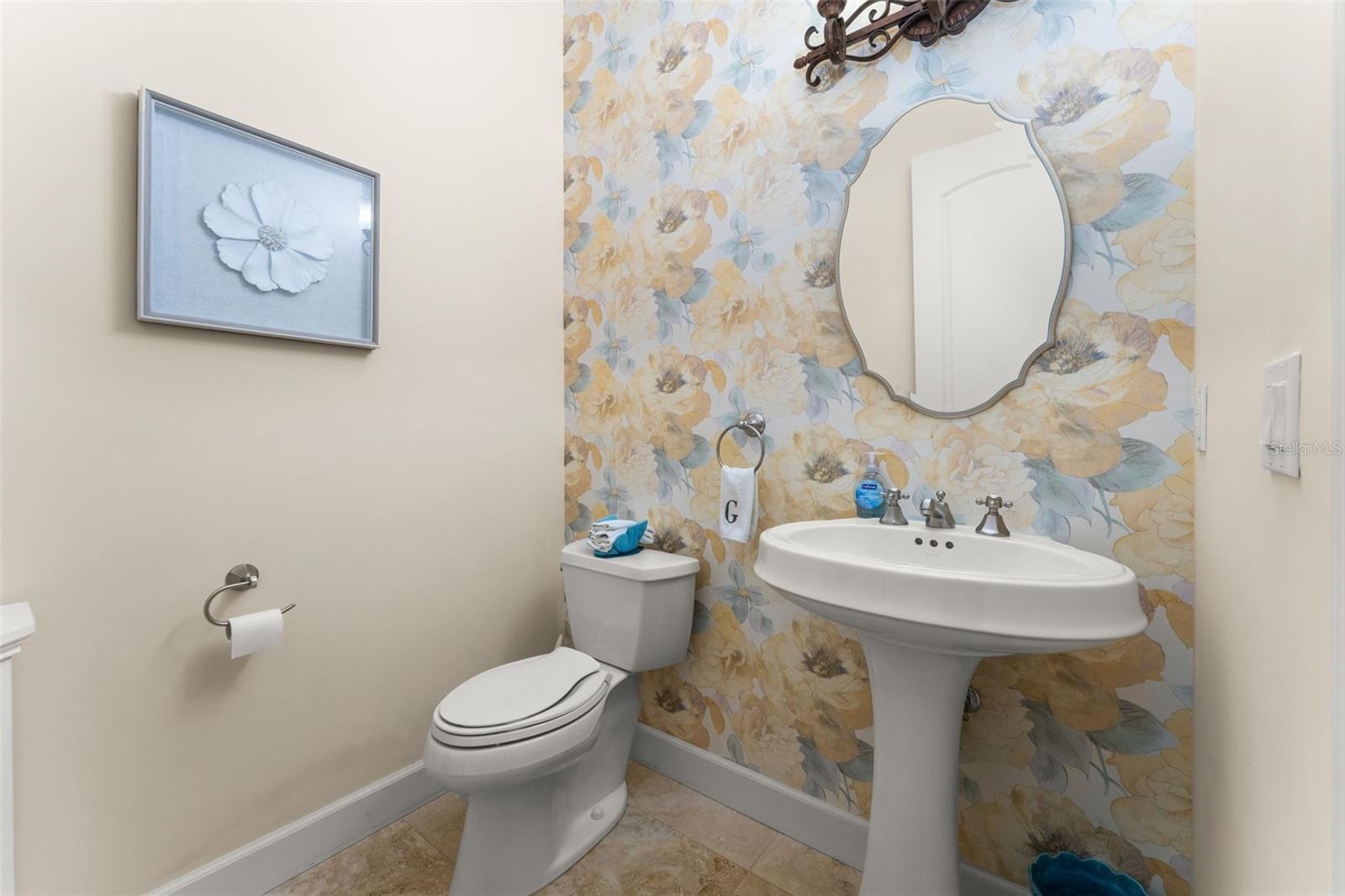half bath between kitchen & garage kitchen