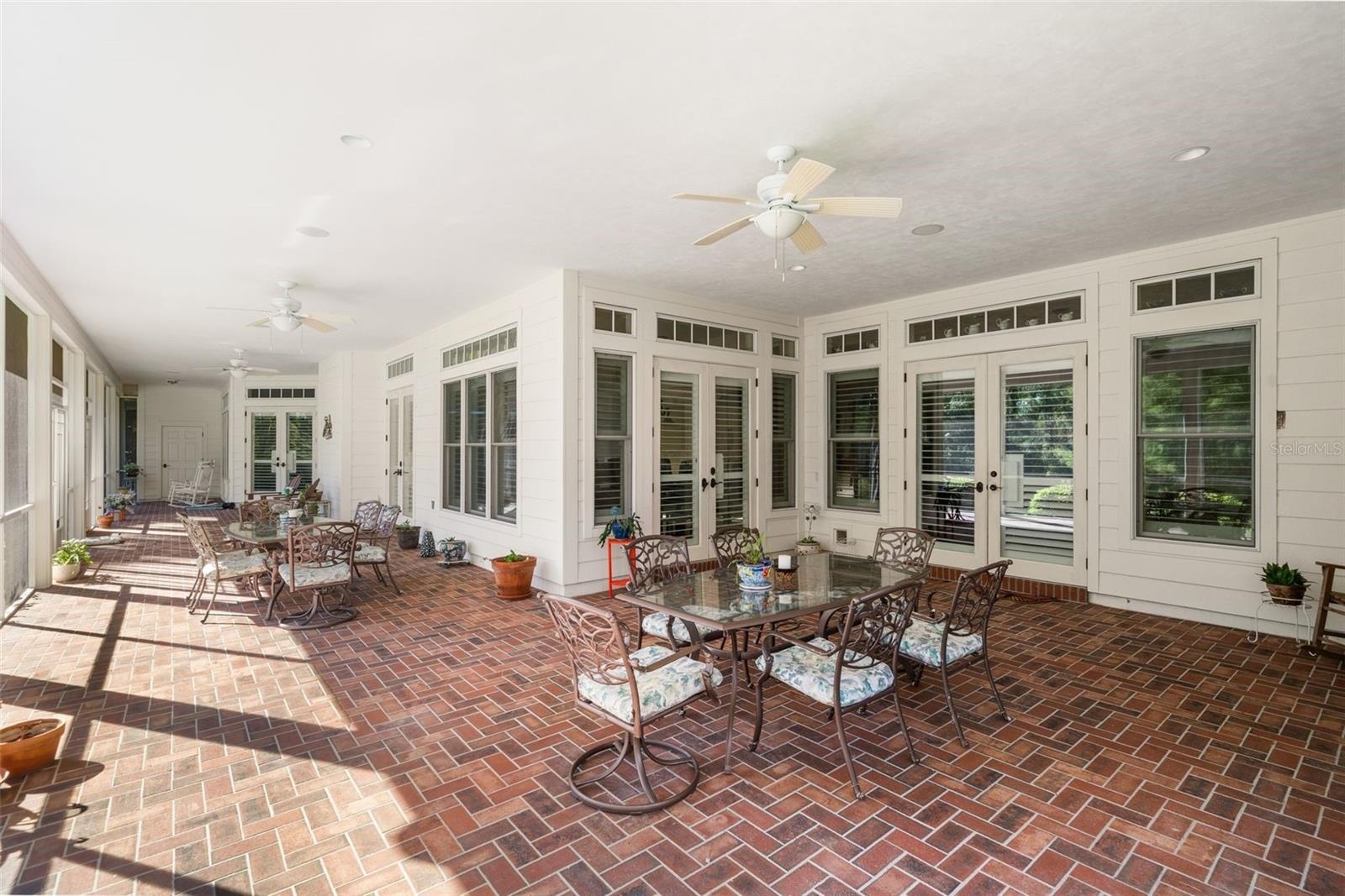 Massive screened in back porch
