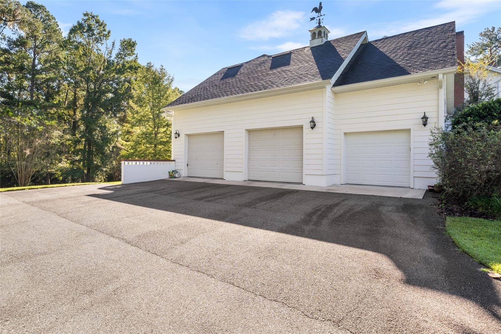 3 car side entry garage