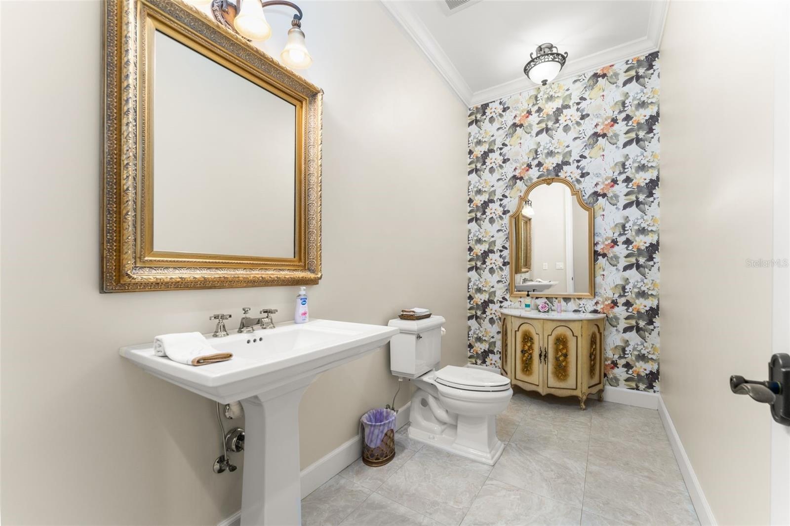 Half bath next to study