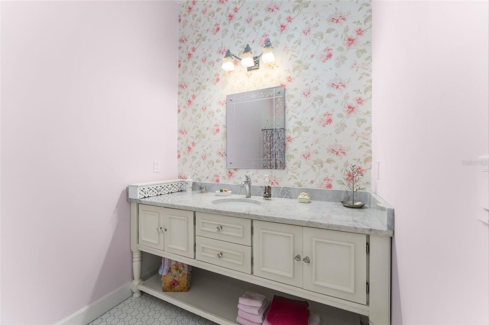 large vanity in ensuite bath