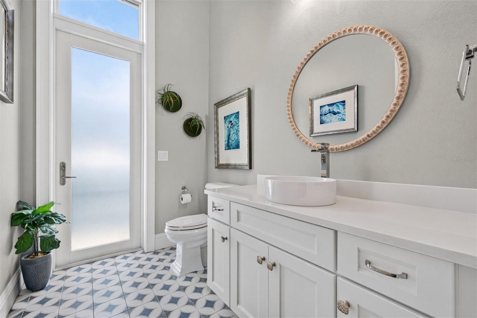 Lower Level Guest/Pool Half Bath