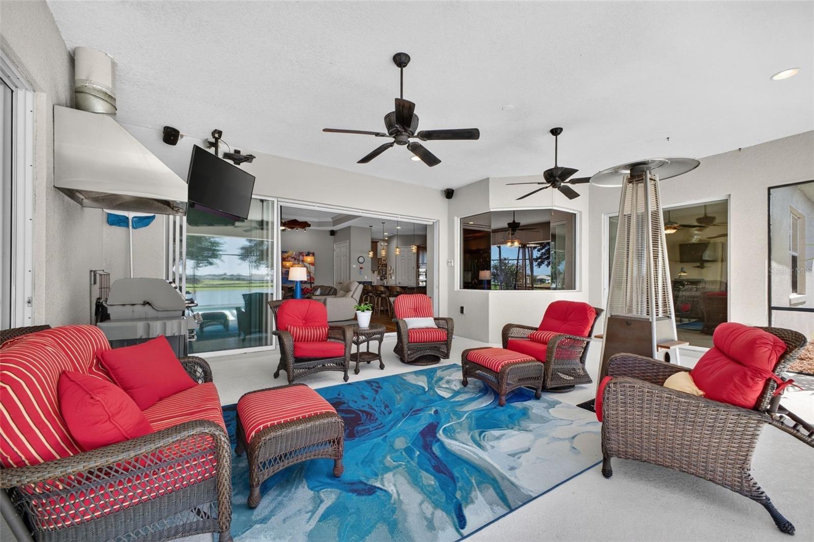 Hours will be spent in the huge lanai that creates a great space to rest after time in the pool.