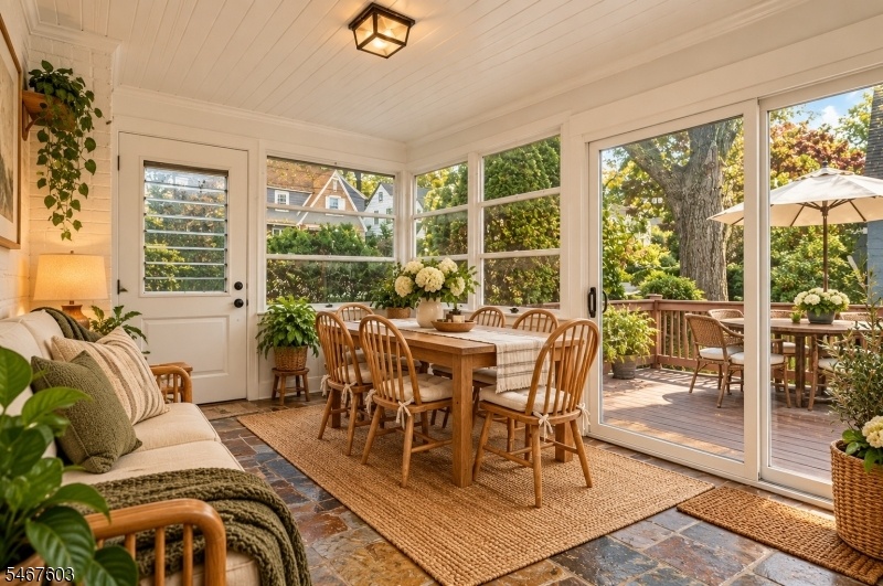 Staged Sunroom