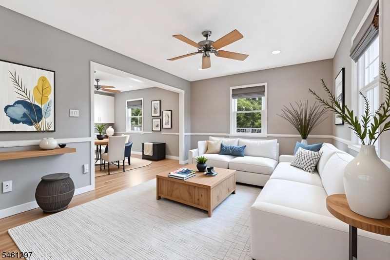 Virtually Staged living room