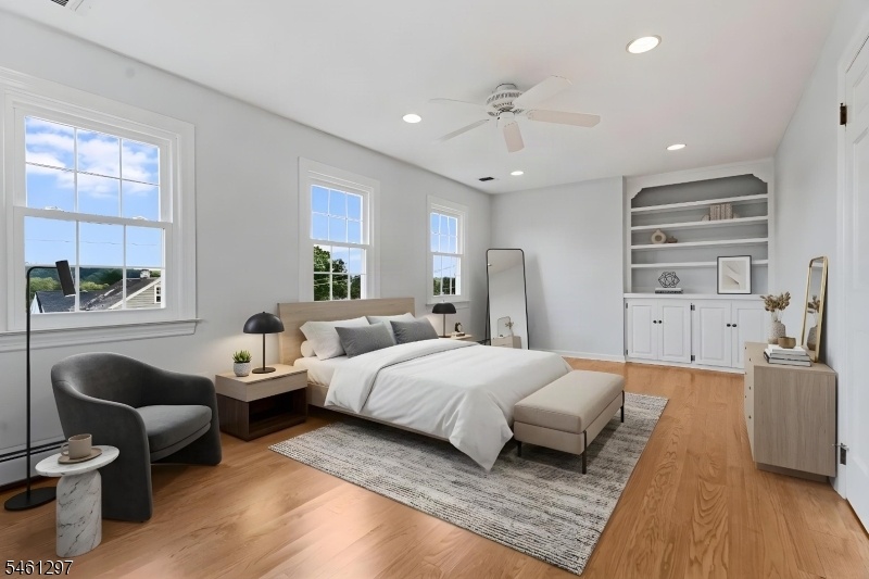 Virtually staged bedroom