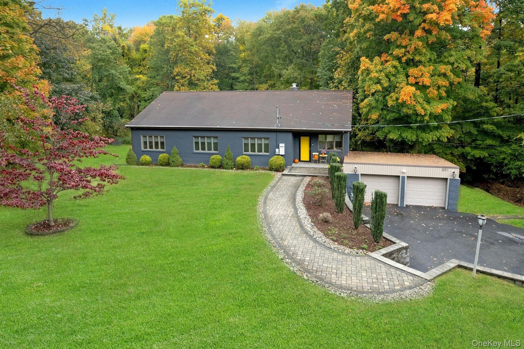 Showing mature natural surroundings.