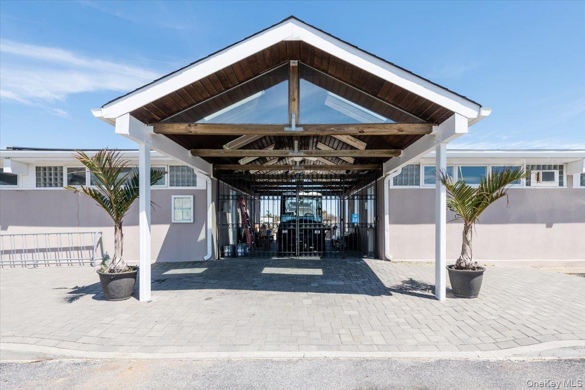 View of vehicle parking with fence