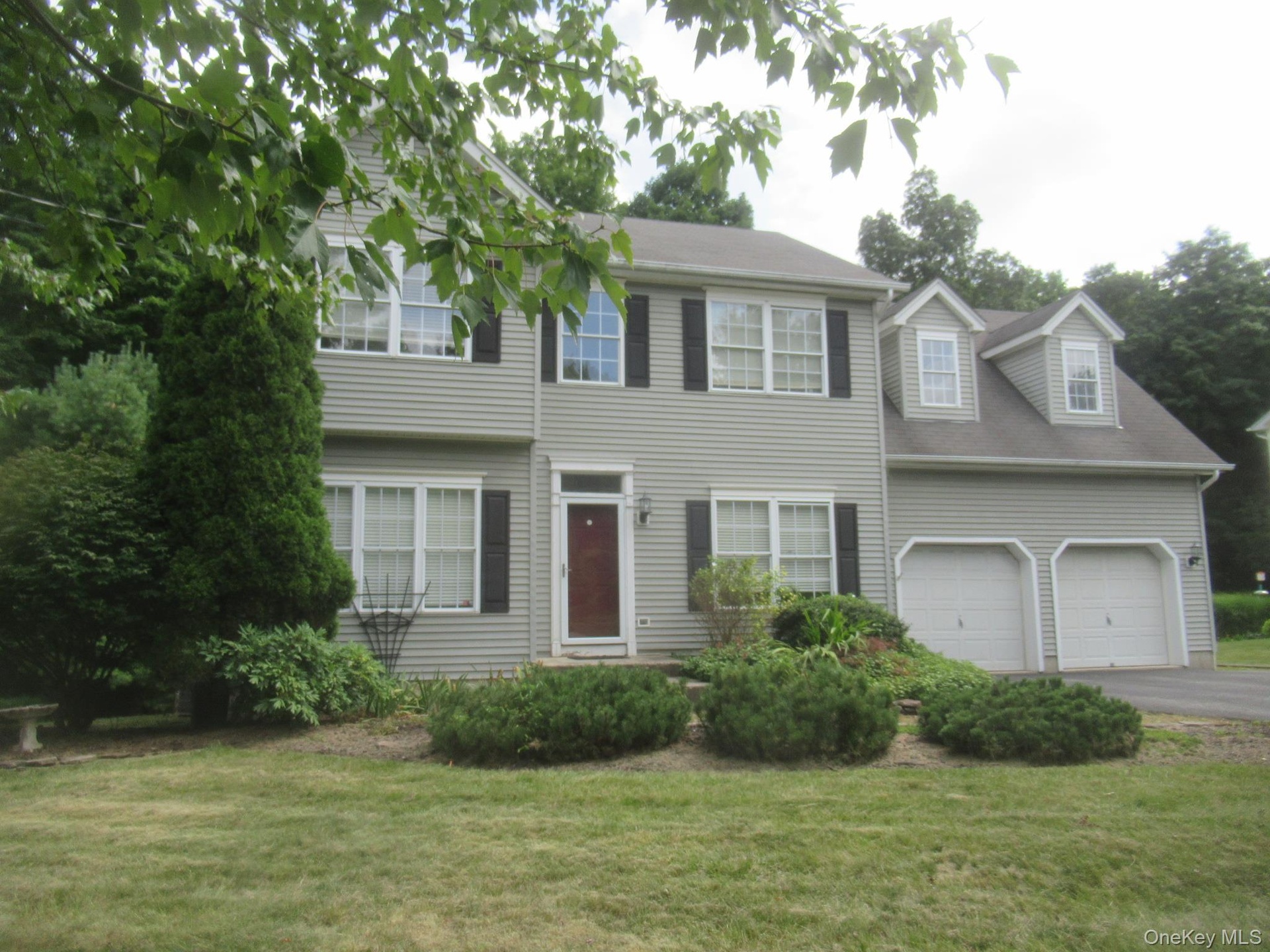 Front exterior and landscaping