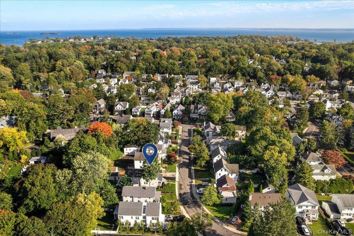 City meets the suburbs/ Train meets the water/ walk to all and enjoy the LI Sound in every season.