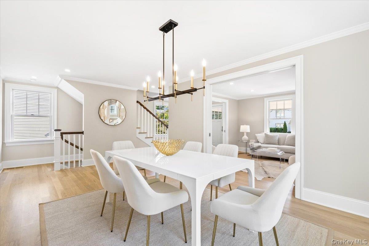 Generous dining room perfect for holidays and hosting family and friends.