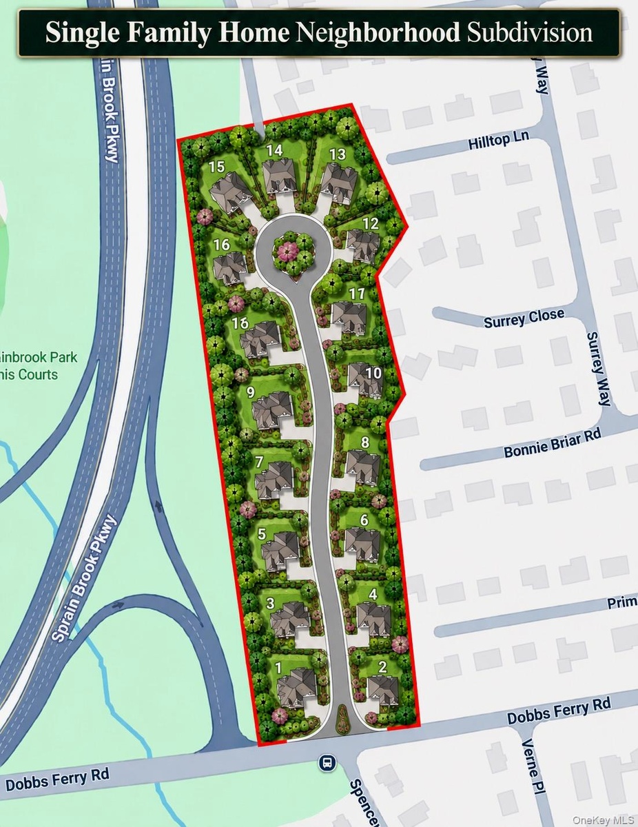 AI rendition of SFH neighborhood concept.