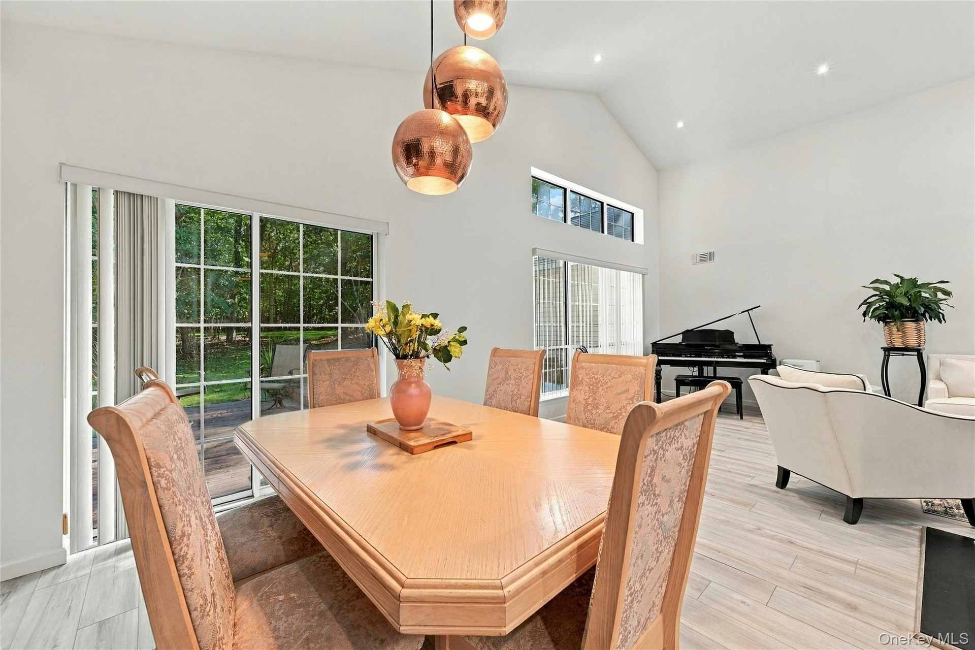 Dining Area with views of the backyard
