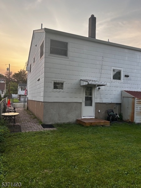 Rear view of home