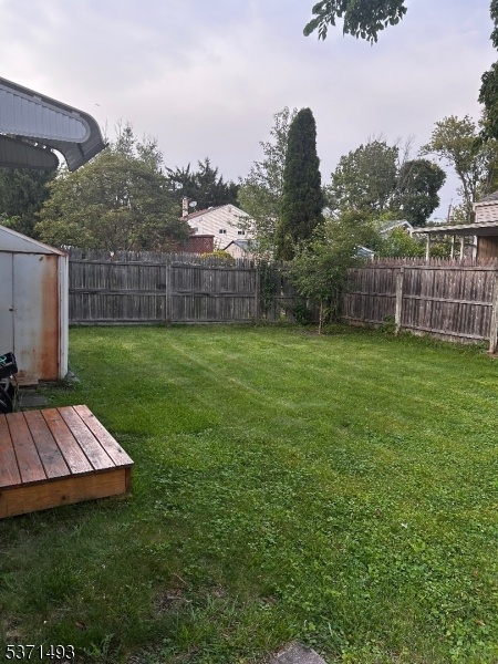 View of backyard