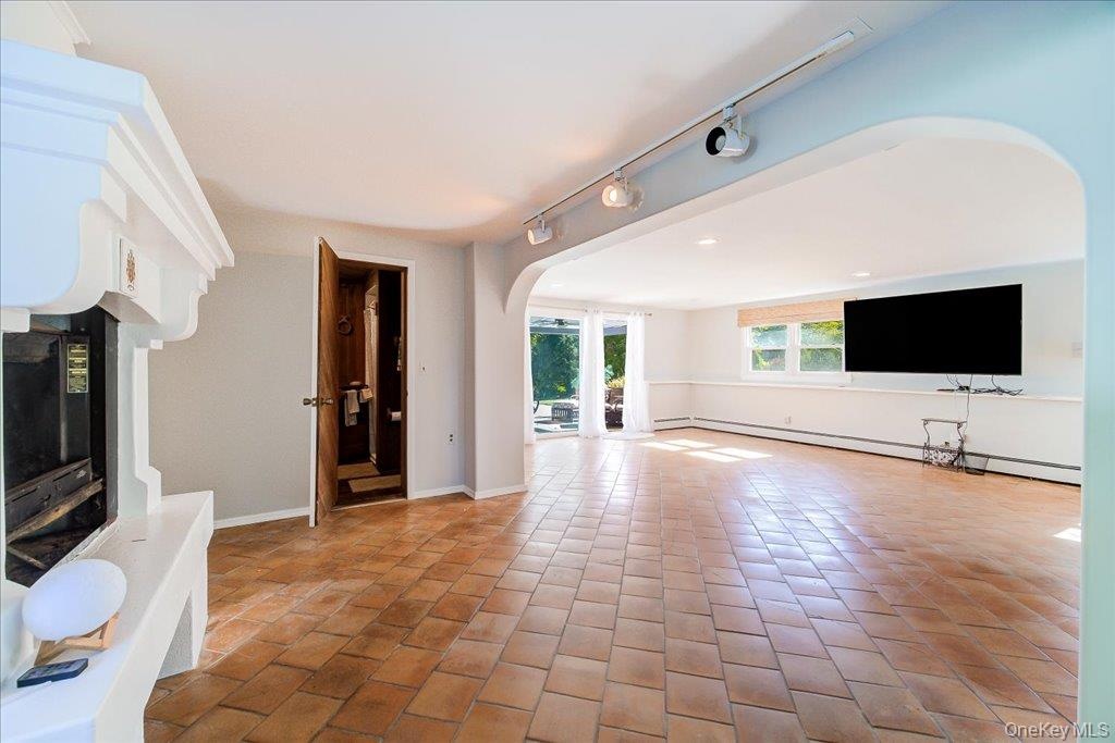 Entrance to the unique SAUNA/FULL BATH.