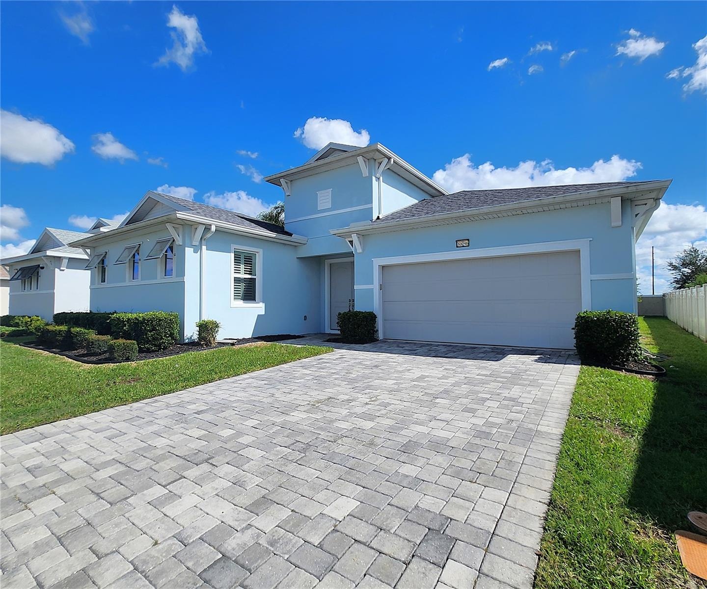 8896 Drummer Plank Dr, Wesley Chapel, FL 33545: Partially Fenced, SFH, One Story, 2590sf, Built in 2022, 3 bedrooms, 2.5 bathrooms, 2 car attached gar