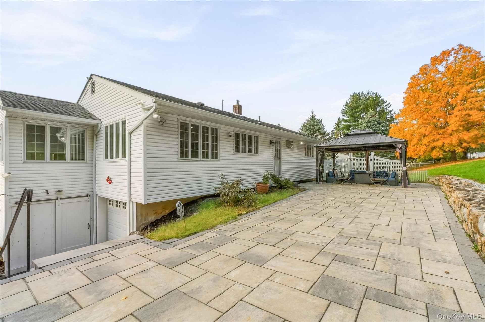 Beautiful outside patio & yard.