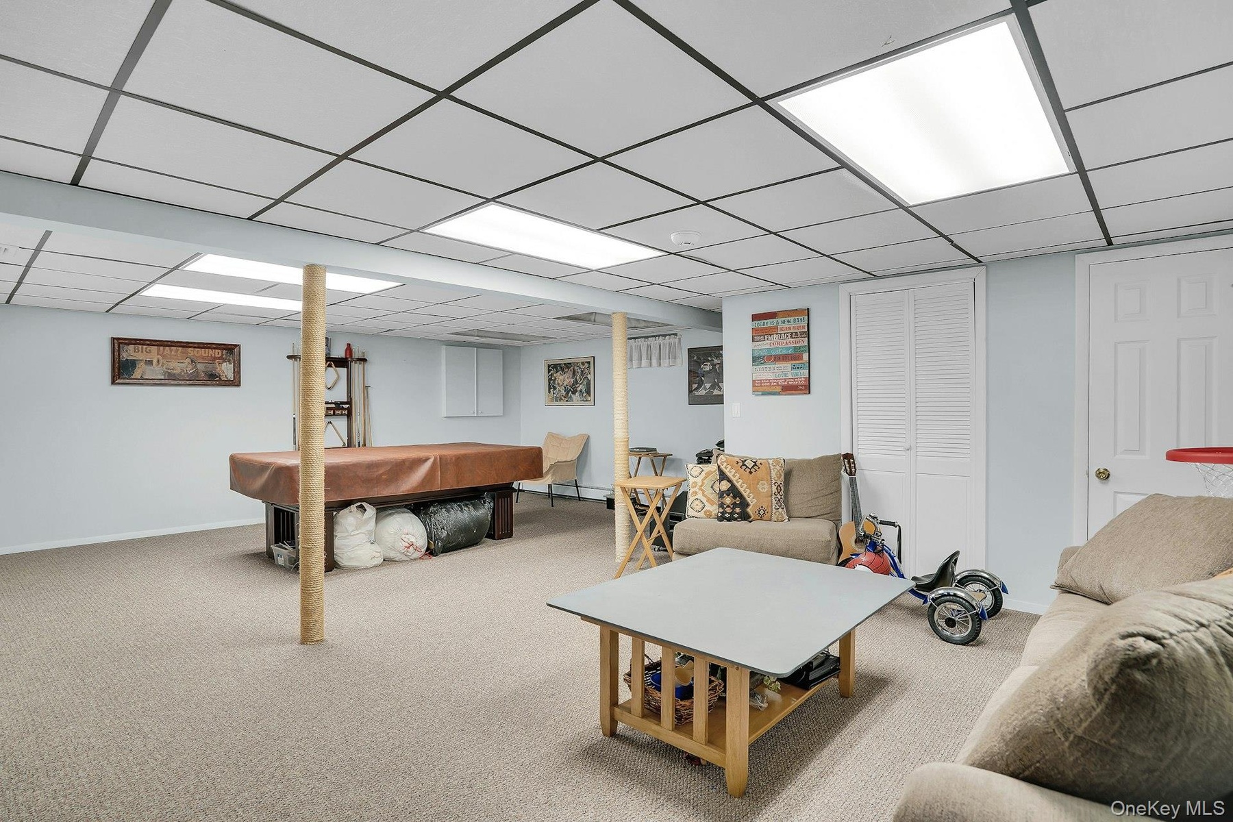 Finished basement.