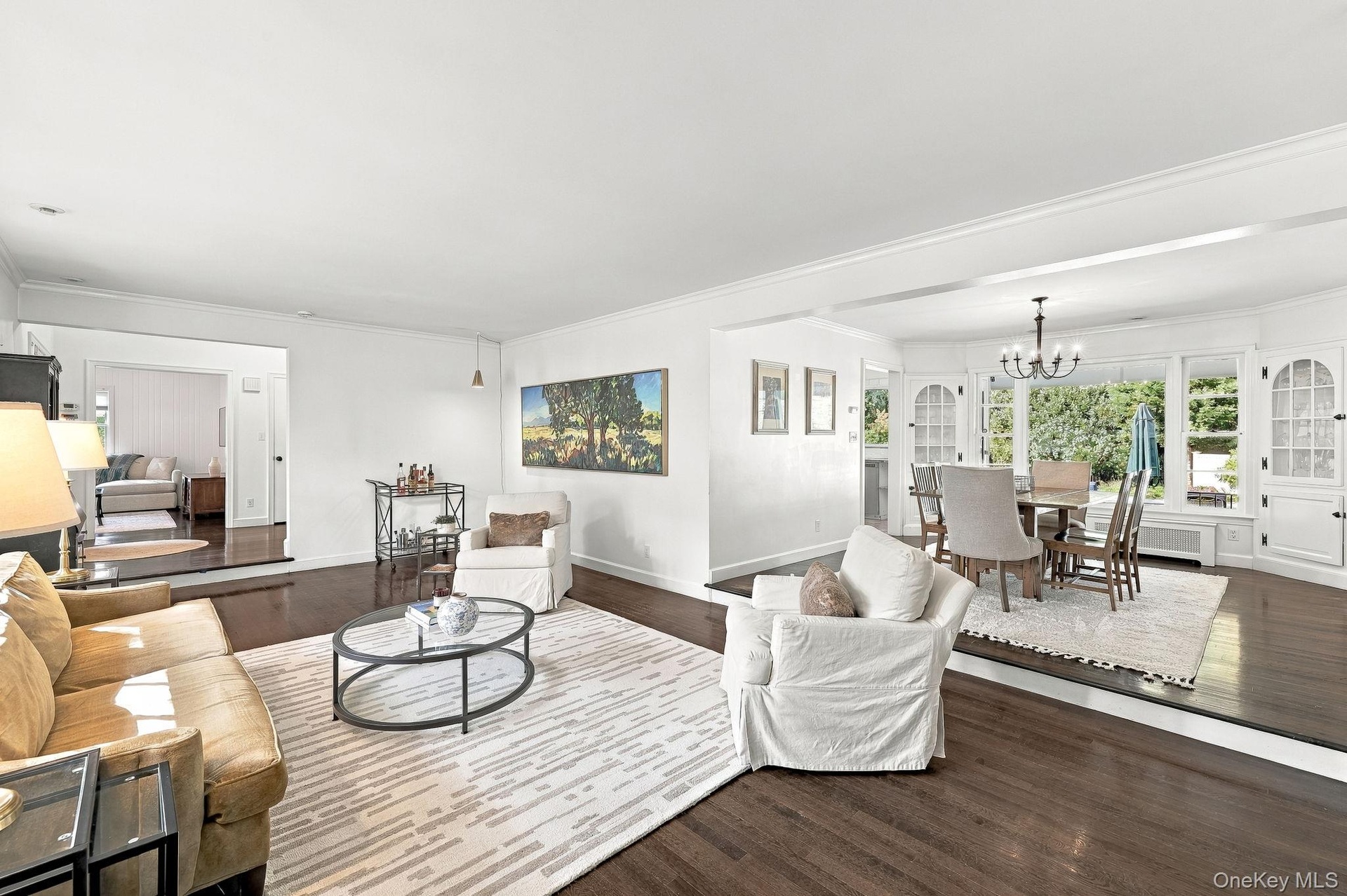 Living Room open to Dining Room