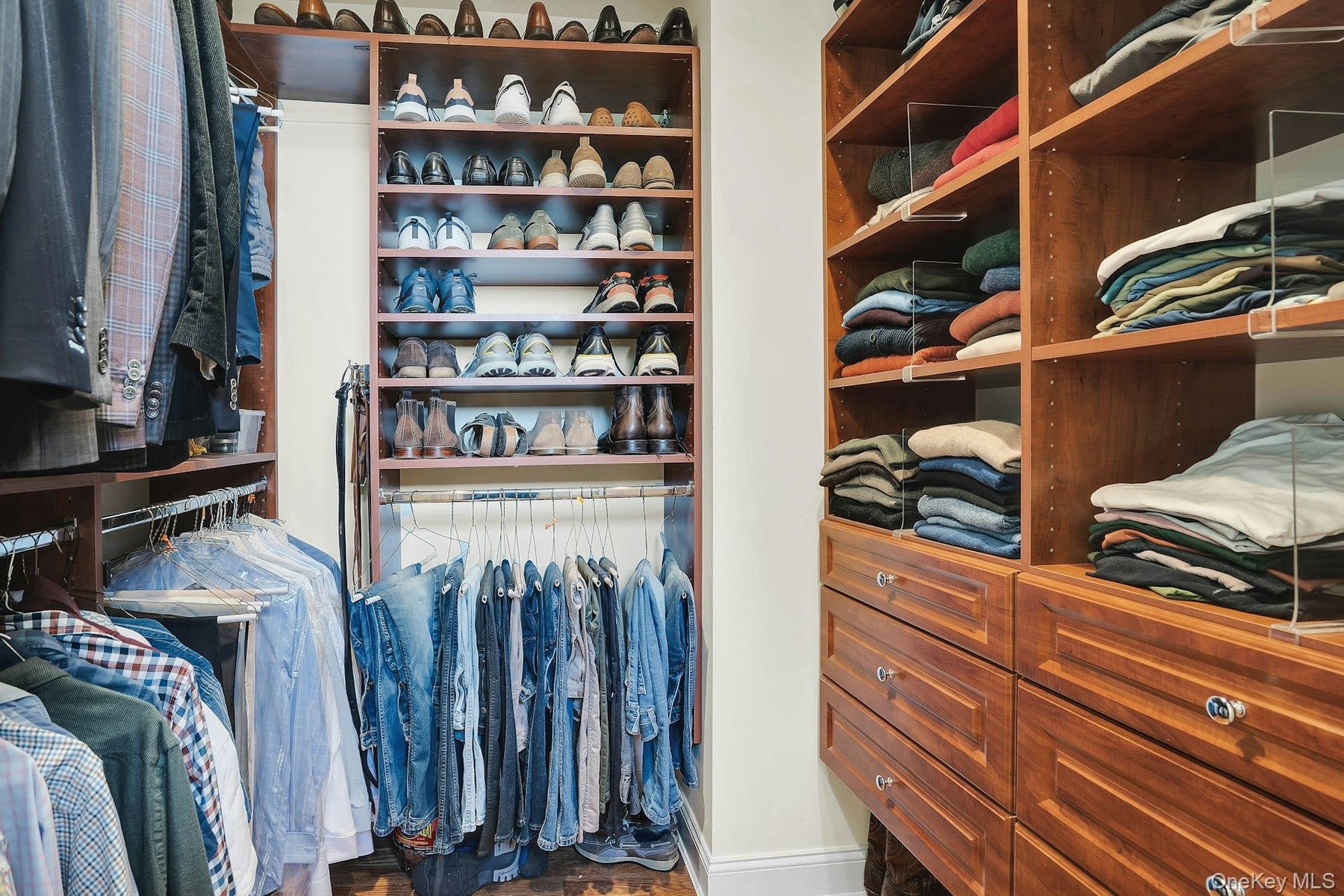 One of two walk-in-closets.