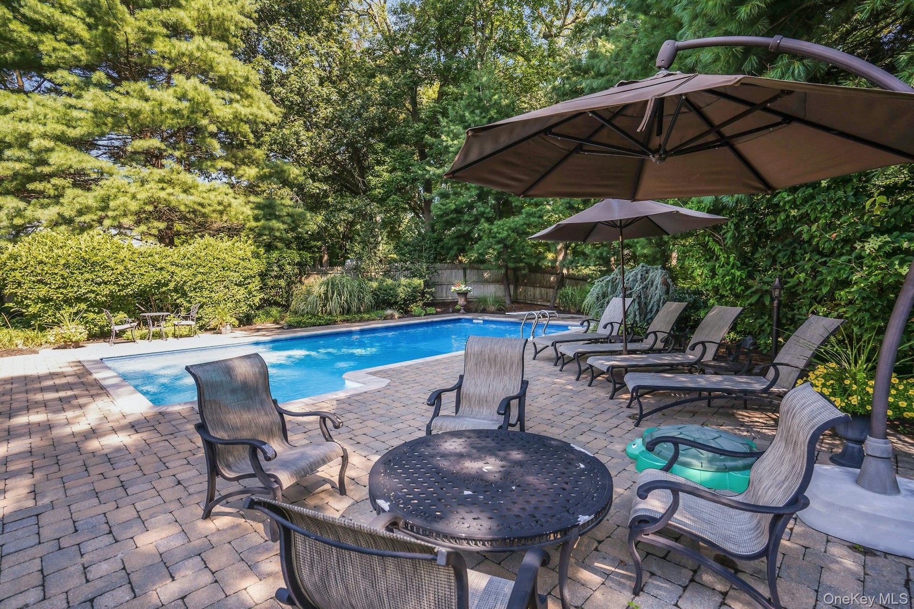 Patio by the pool.