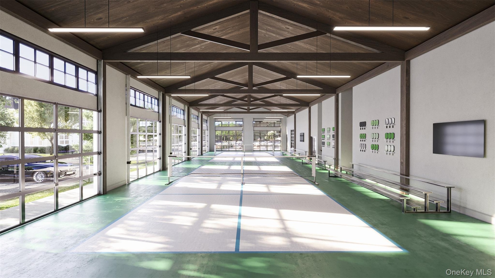 Clubhouse Indoor Pickleball Courts rendering