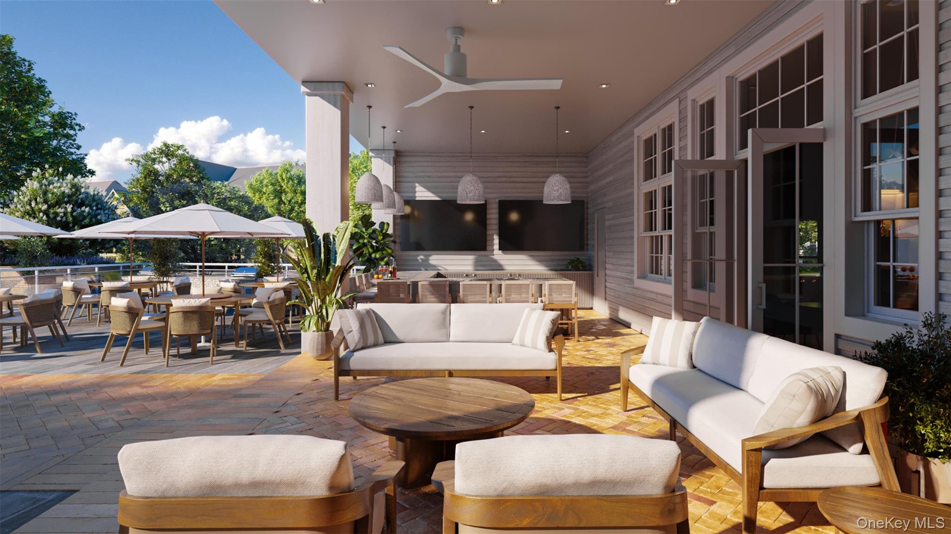 Clubhouse Outdoor Bar rendering