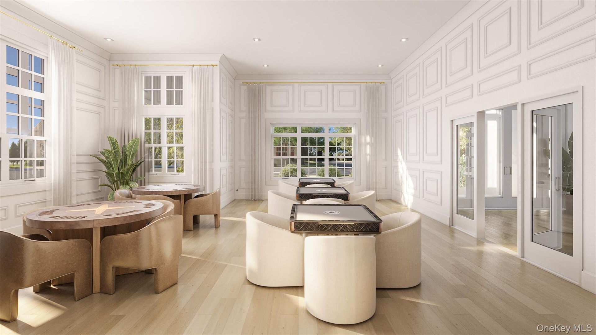 Clubhouse Cardroom rendering