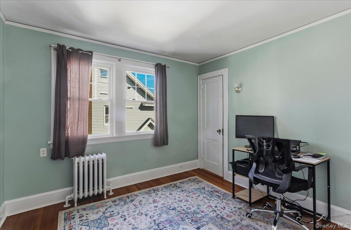 Gleaming hardwood floors