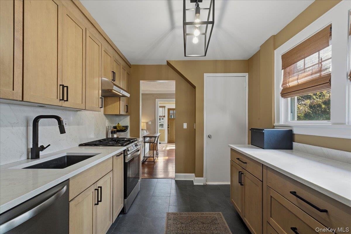 Looking into formal living room