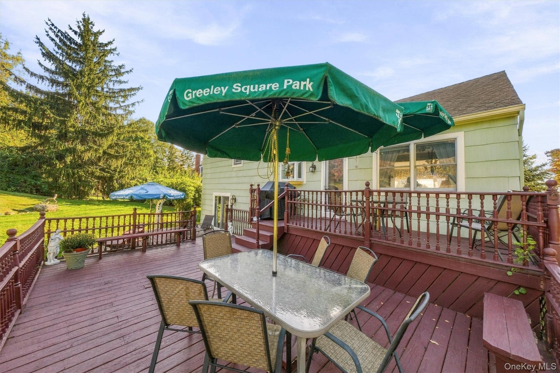 spacious multi level outdoor space