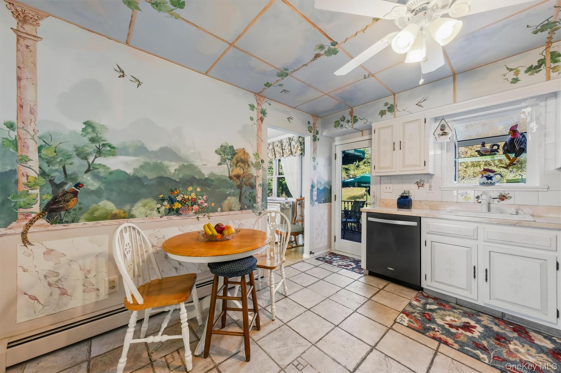 kitchen layout with easy flow to dining room